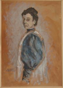 Autoportret Olgi Boznańskiej - Kopia wg Olgi Boznańskiej