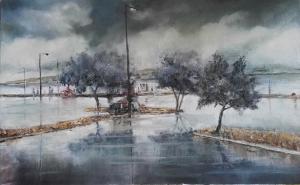 Rozlewisko po deszczu - Tassos