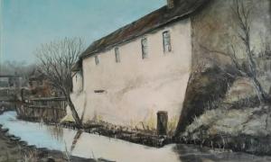 Ulica Retoryka według czarno - białej fotografii z zakładu  I. Kriegera około 1910 roku